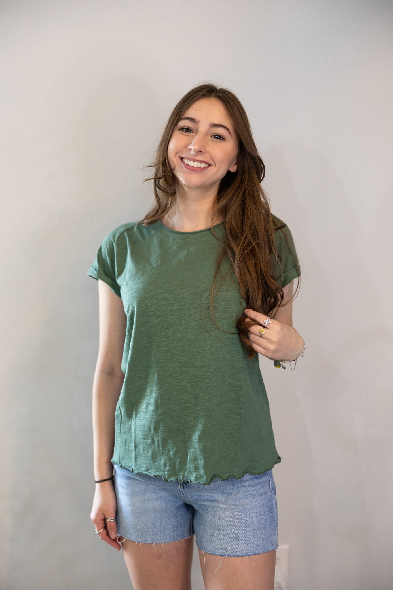 Olive Baby Tee